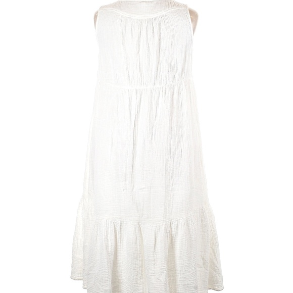 Button Front Gauze Dress - Picture 8 of 8